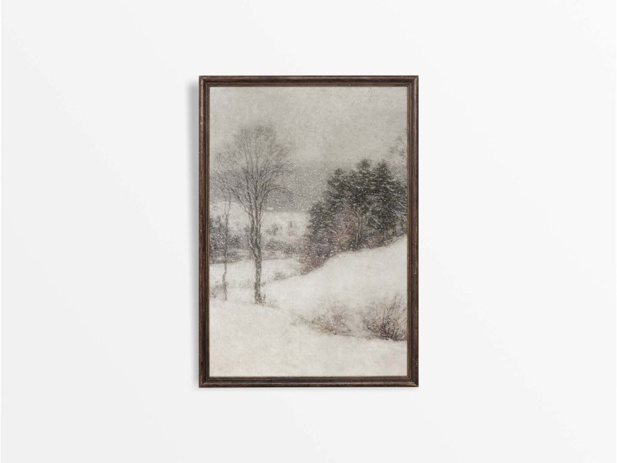 Winter Landscape VIII Vintage Art Print