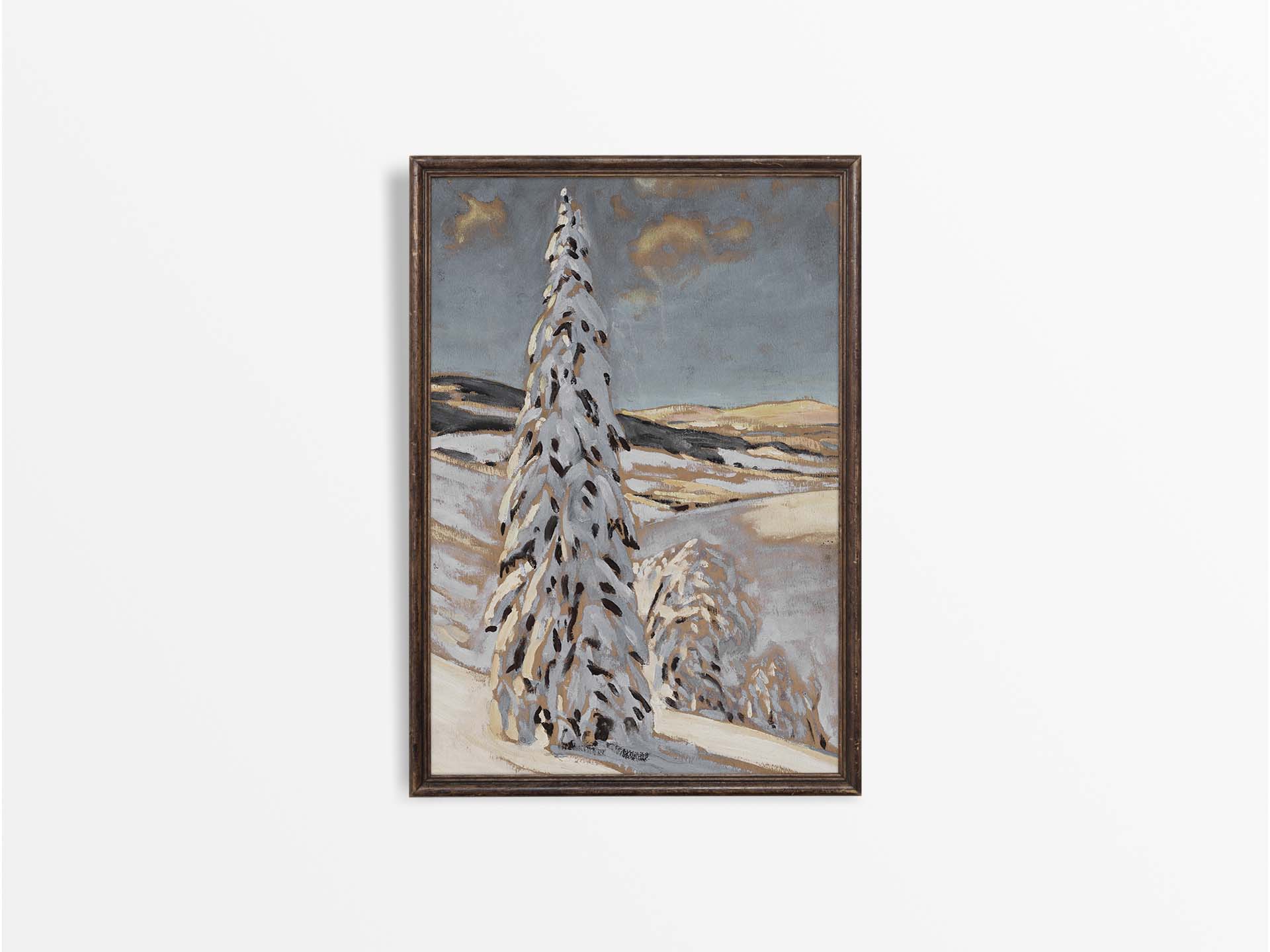 PIXILUV Vintage PostCards 24 Pcs Winter Country Landscapes Vintage Christmas Art P 244709235