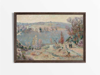 Winter Landscape X Vintage Art Print