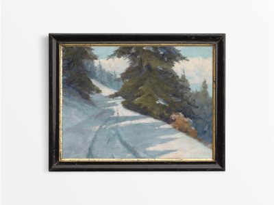 Winter Landscape XI Vintage Art Print