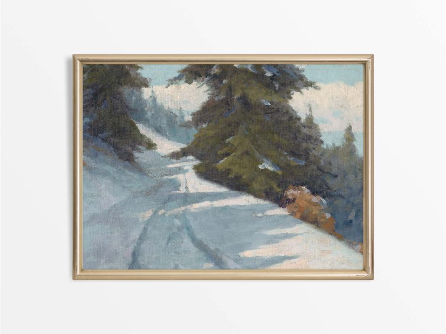 Winter Landscape XI Vintage Art Print