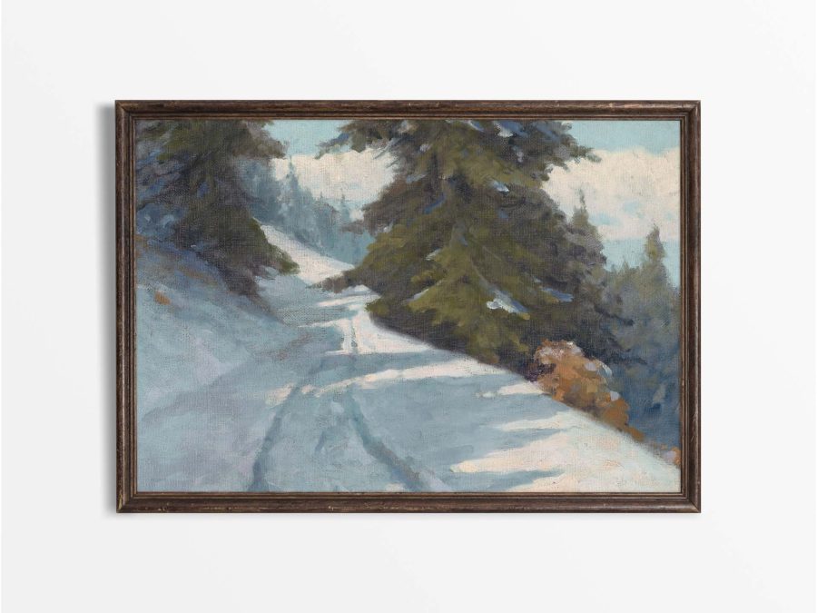 Winter Landscape XI Vintage Art Print