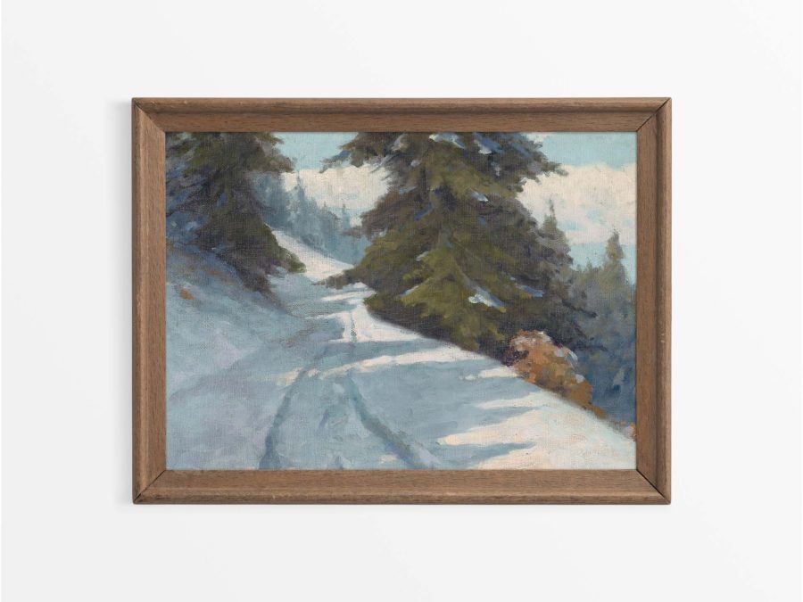 Winter Landscape XI Vintage Art Print