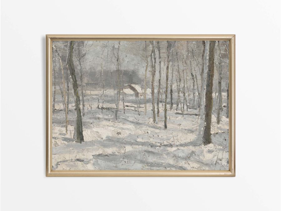 Winter Landscape XII Vintage Art Print