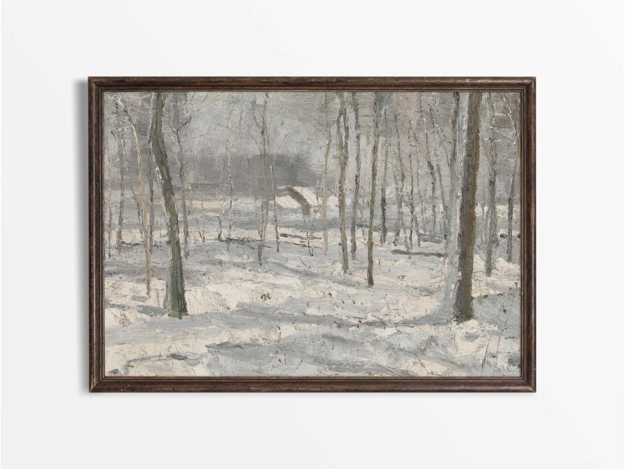 Winter Landscape XII Vintage Art Print