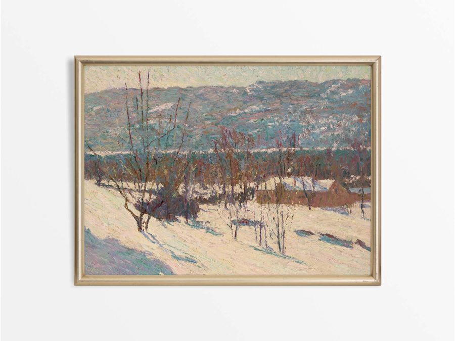 Winter Landscape XIII Vintage Art Print