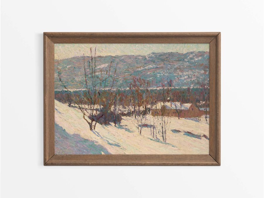 Winter Landscape XIII Vintage Art Print