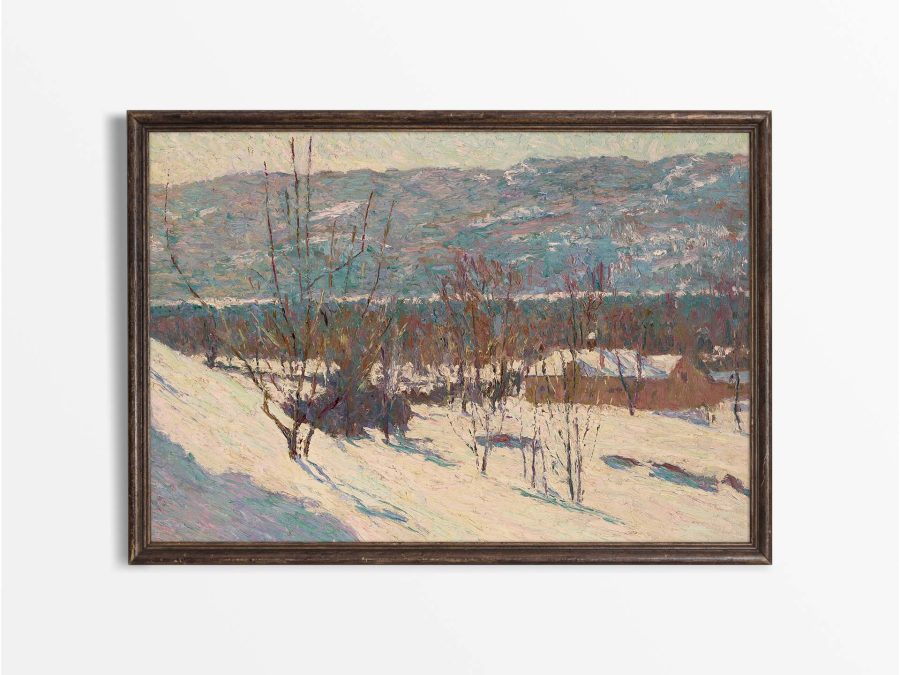 Winter Landscape XIII Vintage Art Print