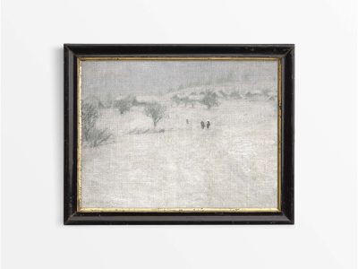 Winter Landscape XIV Vintage Art Print