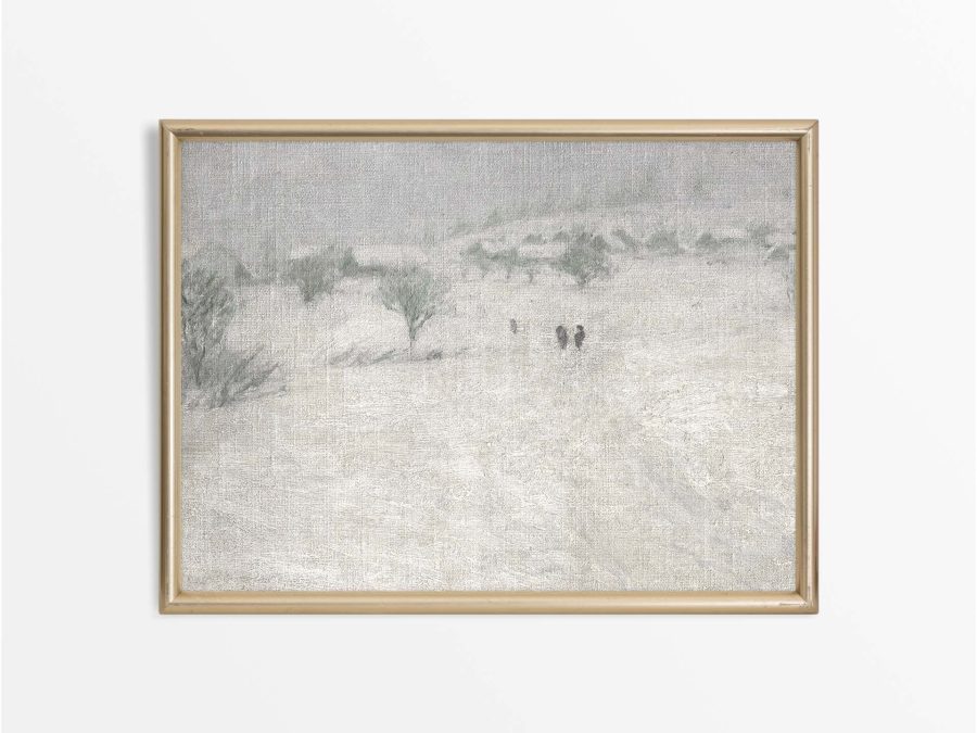 Winter Landscape XIV Vintage Art Print