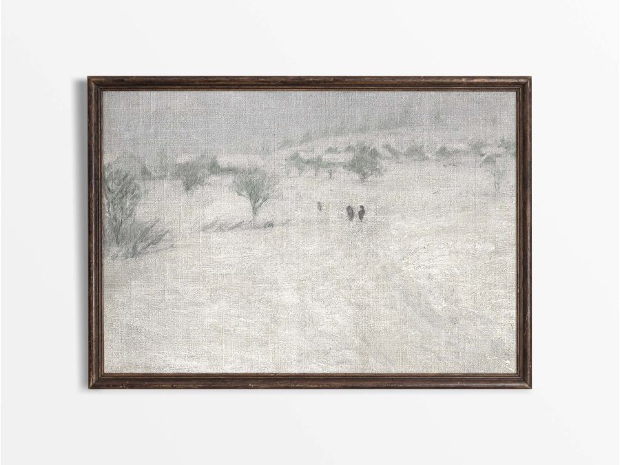 Winter Landscape XIV Vintage Art Print