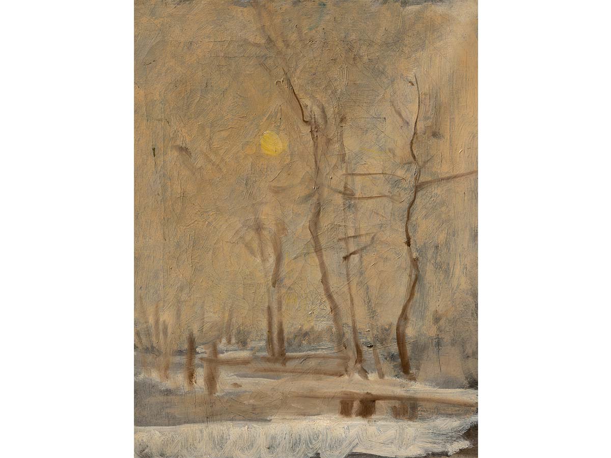 Winter Sun Vintage Art Print