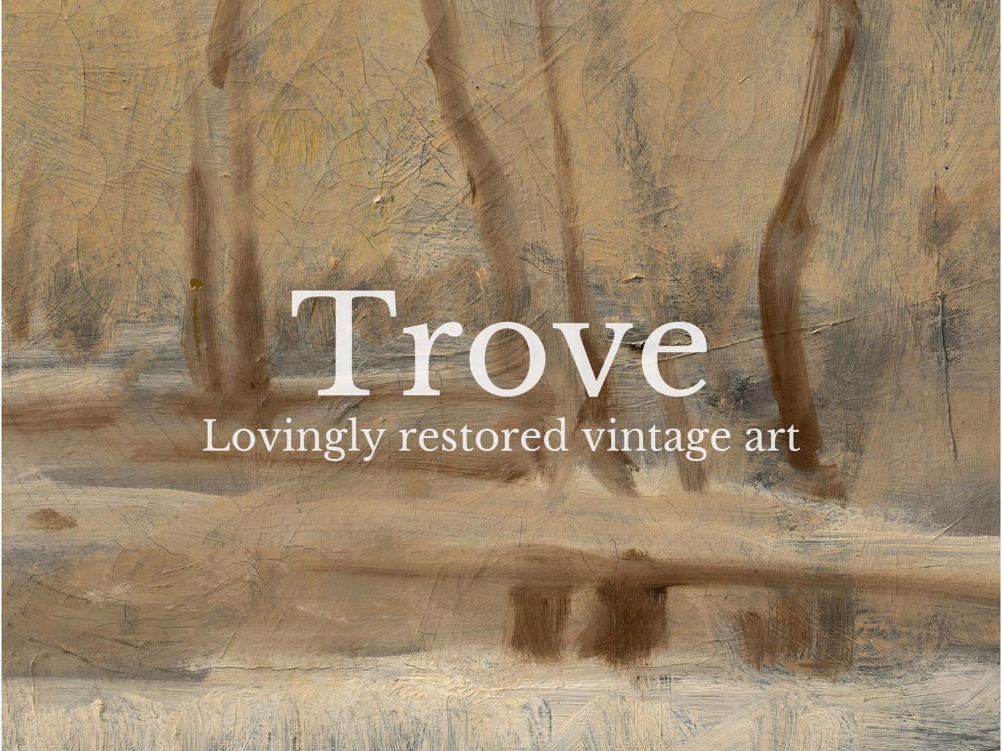 Winter Sun Vintage Art Print