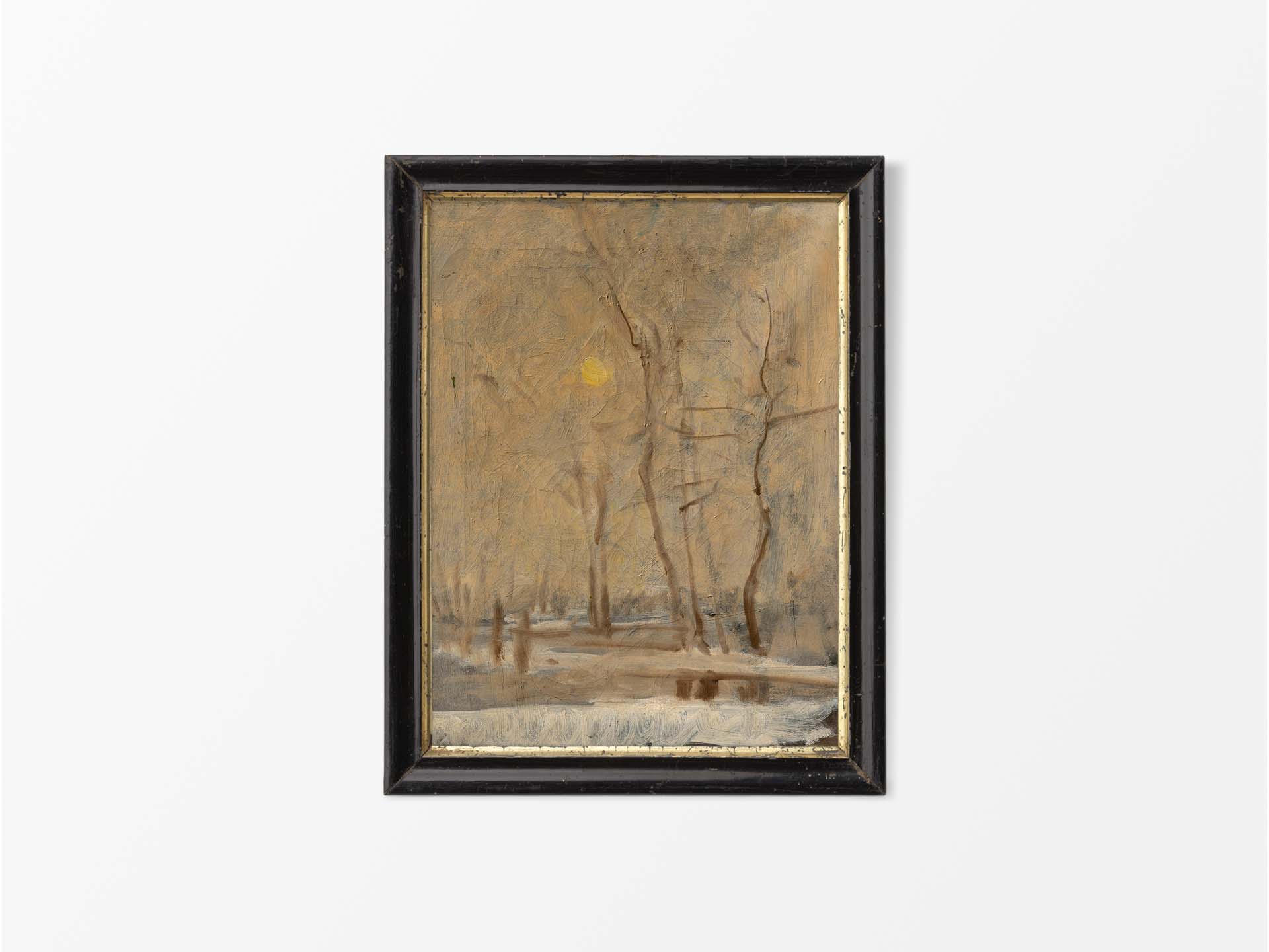 Winter Sun Vintage Art Print