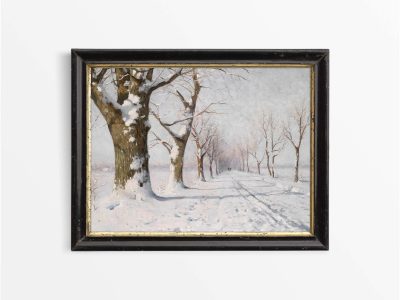 Winter Sunshine Vintage Art Print
