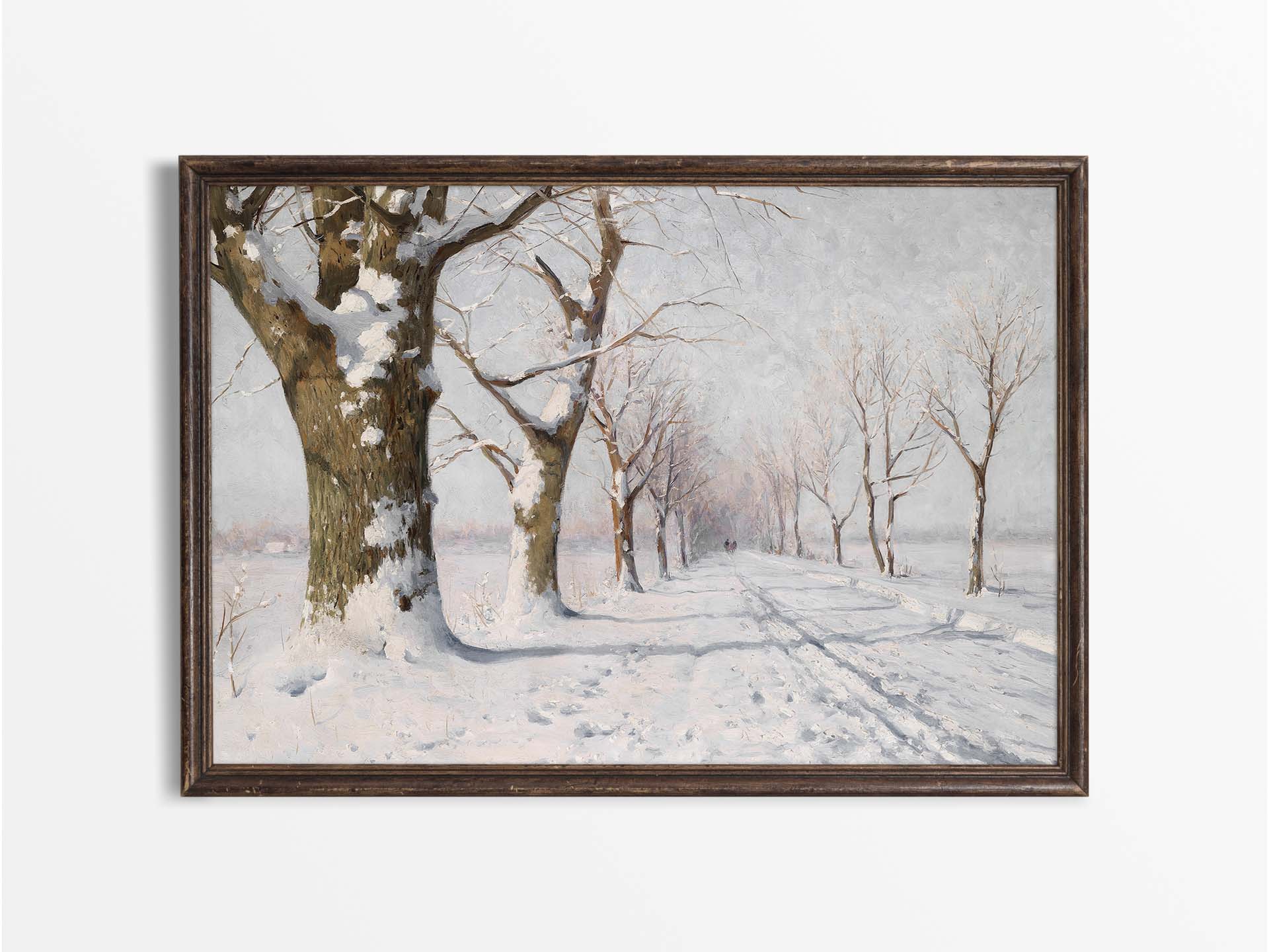 Winter Sunshine Vintage Art Print