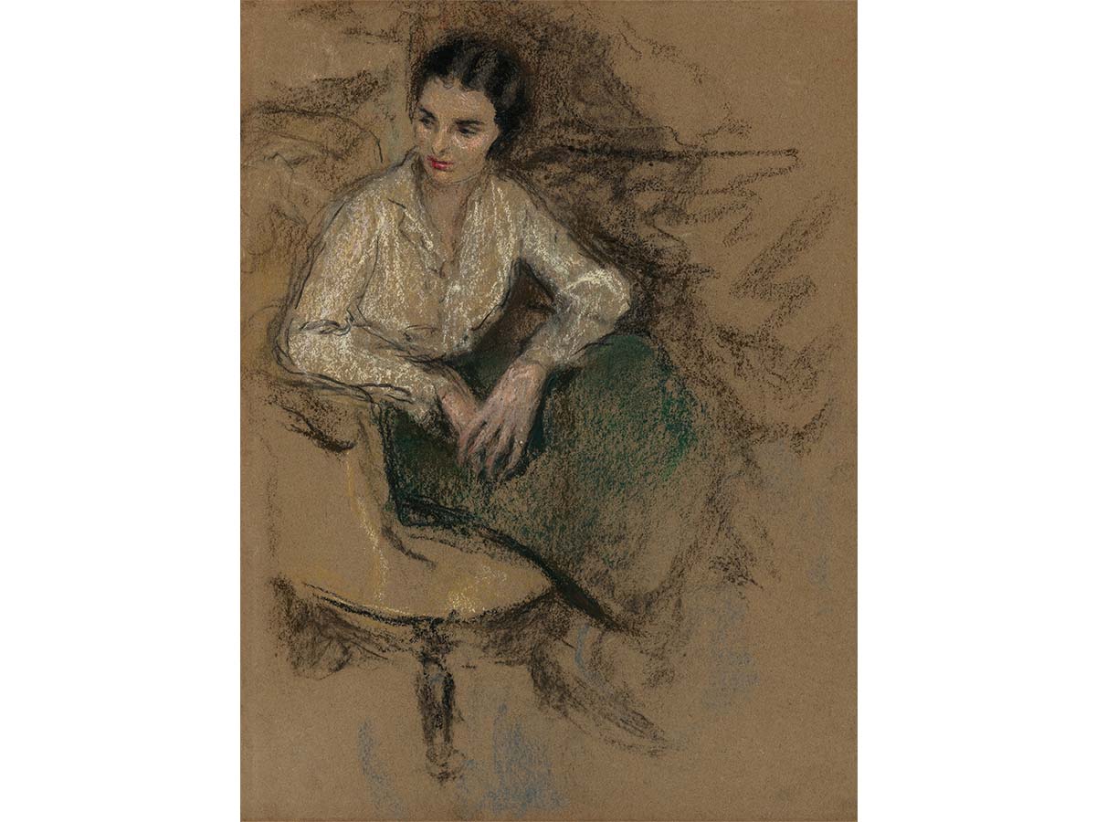 Woman Portrait VII Vintage Art Print