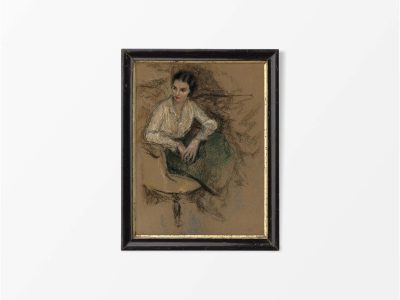 Woman Portrait VII Vintage Art Print