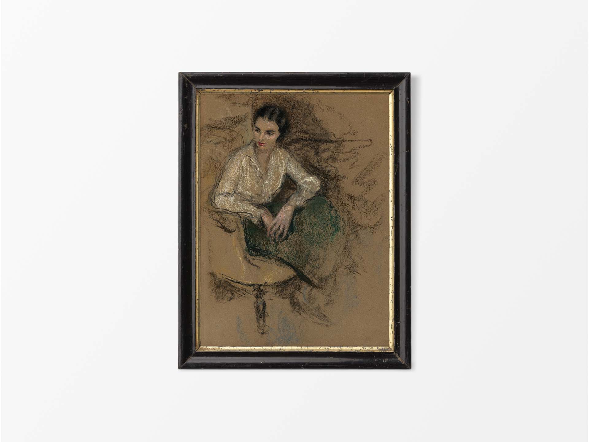 Woman Portrait VII Vintage Art Print