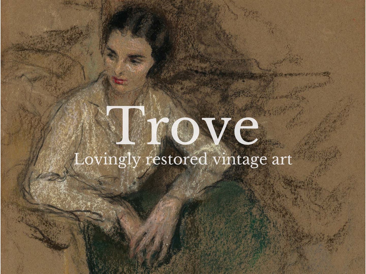 Woman Portrait VII Vintage Art Print