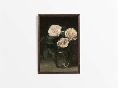 Antique Roses Vintage Art Print