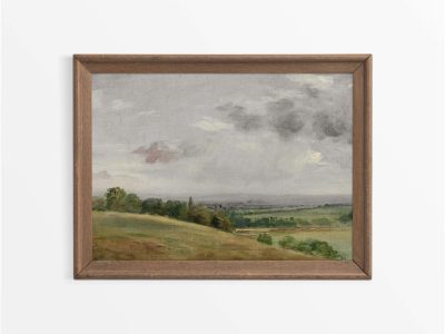 Countryside Landscape Vintage Art Print