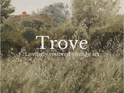 Flower Meadow Vintage Art Print