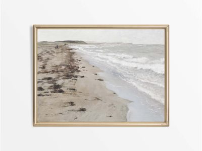 Muted Beach Vintage Art Print