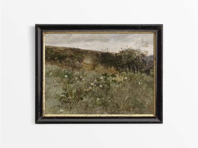 Rustic Meadow Vintage Art Print