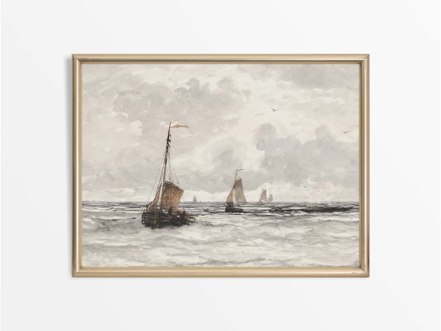 Sailing Vintage Art Print