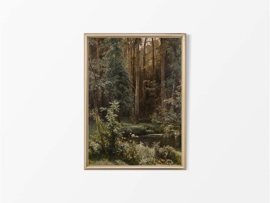 Summer Forest Vintage Art Print
