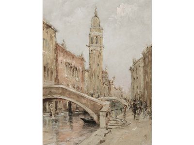 Venice Canal Vintage Art Print