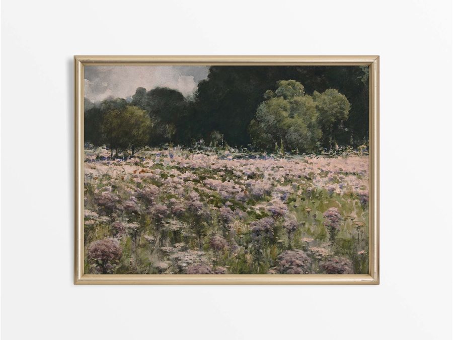 Wildflower Meadow Vintage Art Print