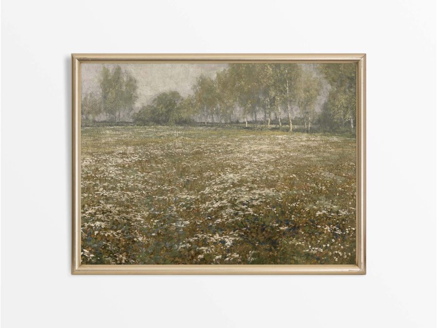 Wildflower Meadow Vintage Art Print